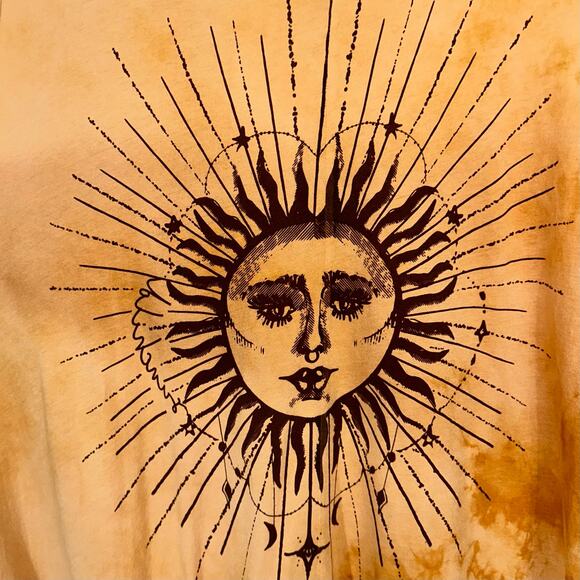 Open Hands by Kantha Bae Hippie Golden Yellow Tie Dye Dream Jumpsuit Free Size - Picture 5 of 15